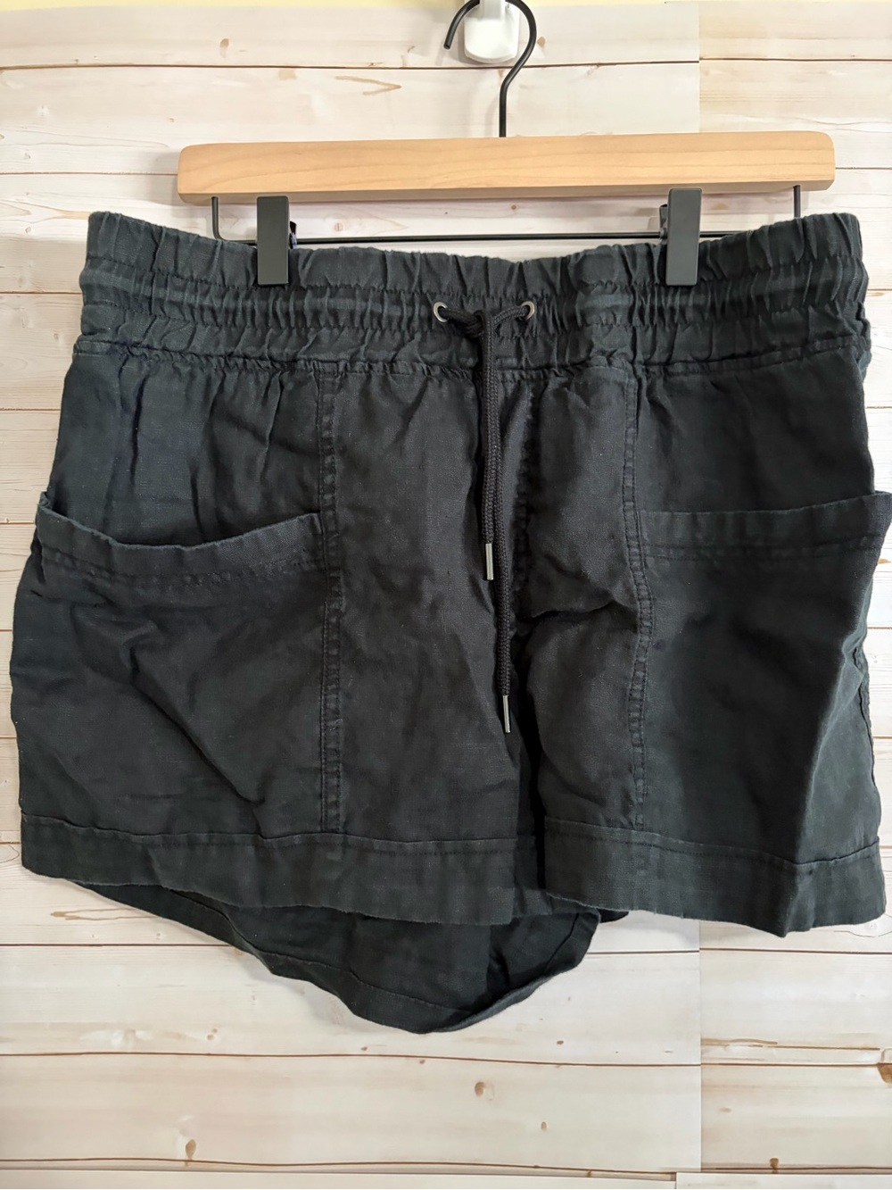 Athleta Black Drawstring Athletic Shorts
